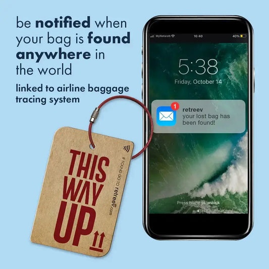 retreev smart tag, luggage tag
