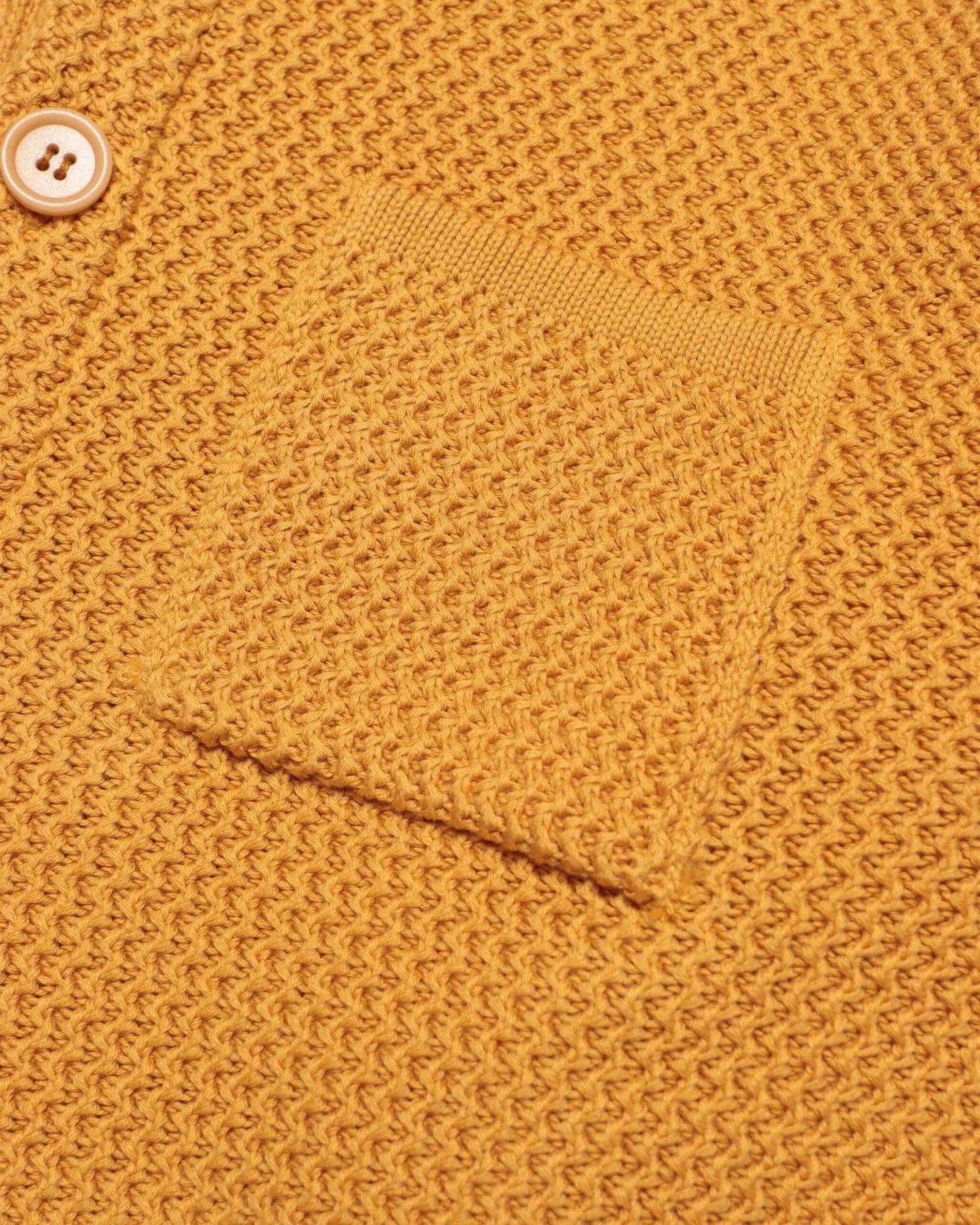 Far Afield STATION Cardigan Honey Gold Ribbed Crochet