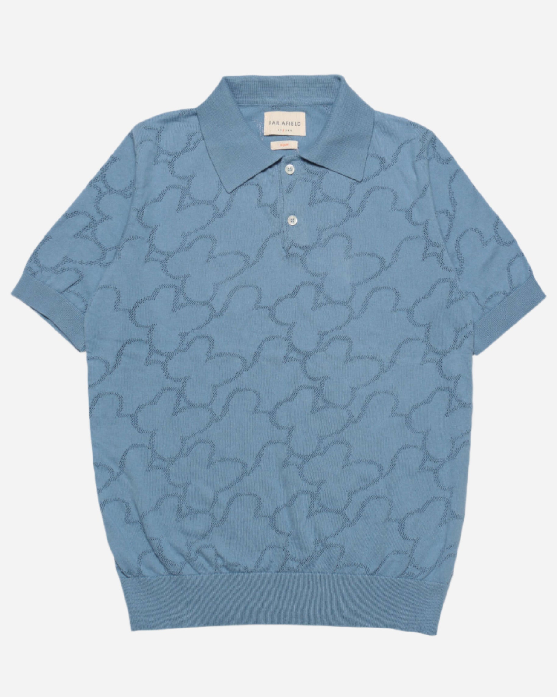 Far Afield BELSER Polo Allure Blue Floral Lace Far Afield