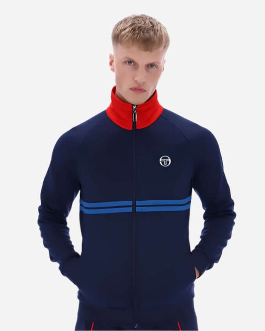 Sergio Tacchini DALLAS Track Top Maritime Blue/Adrenaline Rush/Nautical Blue