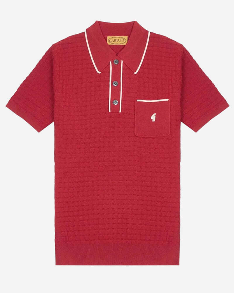 Gabicci Vintage ROY Polo Cherry | Archive Collection