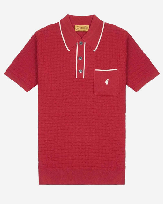 Gabicci Vintage ROY Polo Cherry | Archive Collection