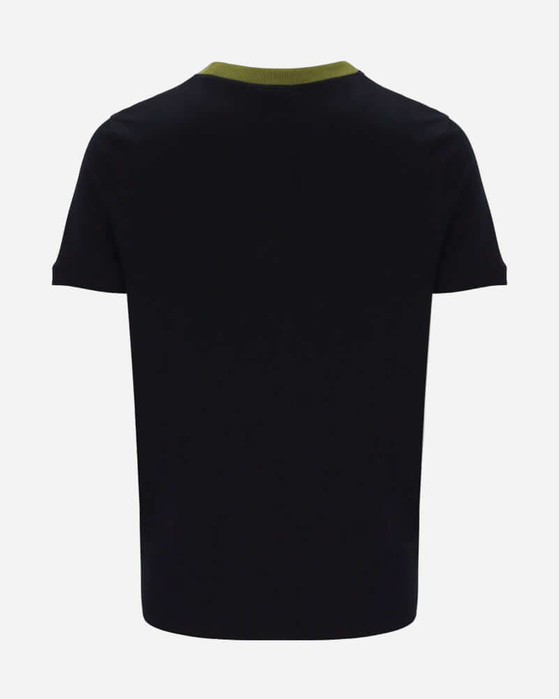 Sergio Tacchini NEW SUPERMAC T Shirt Black/Avocado