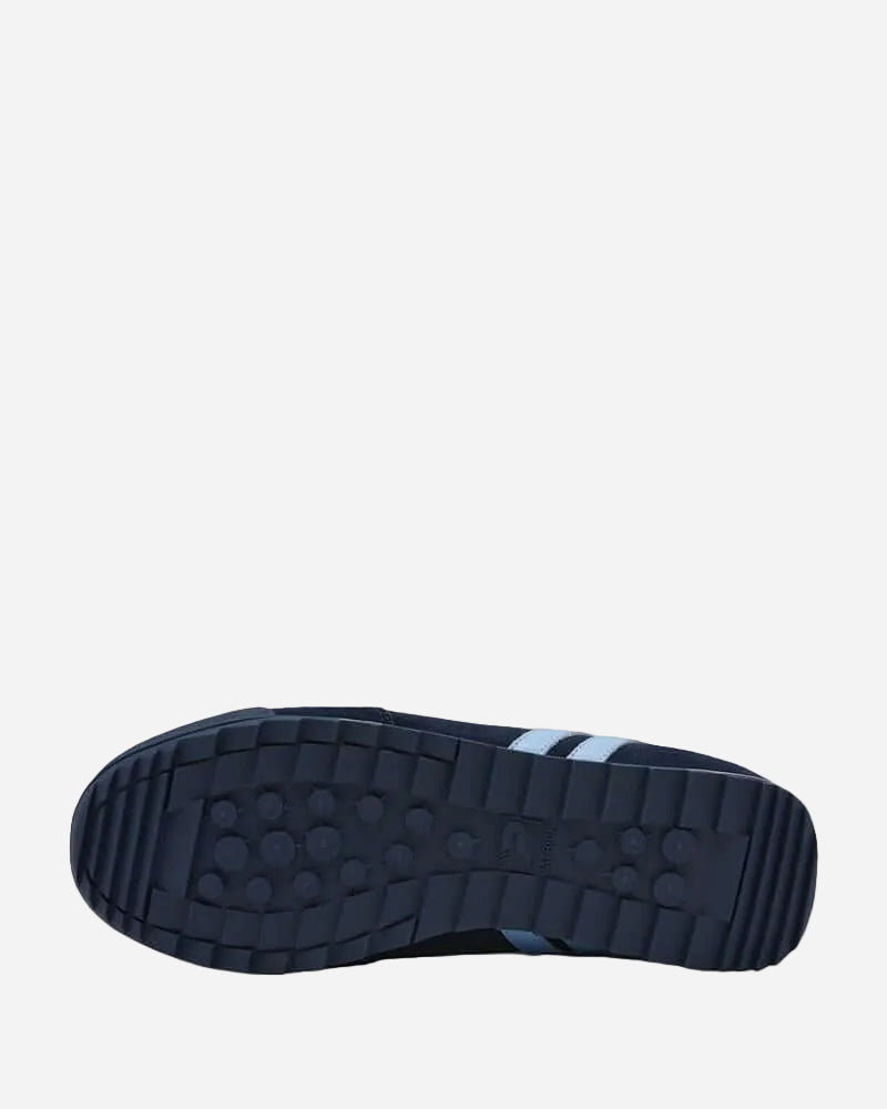 Bottom view of the Patrick DIJON RUNNER featuring a navy and light blue outsole design.