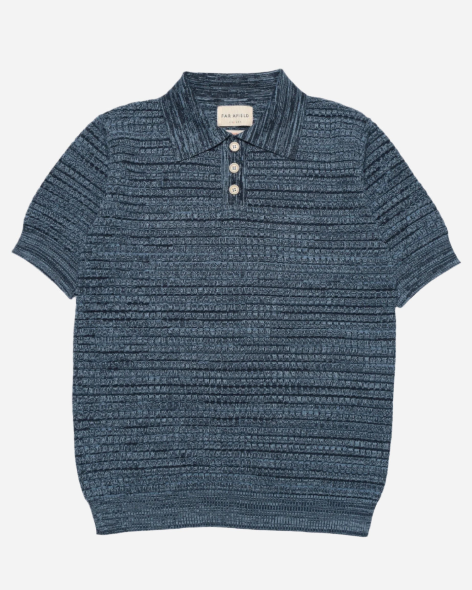Far Afield RENARD Polo Navy Iris/Allure Blue Far Afield