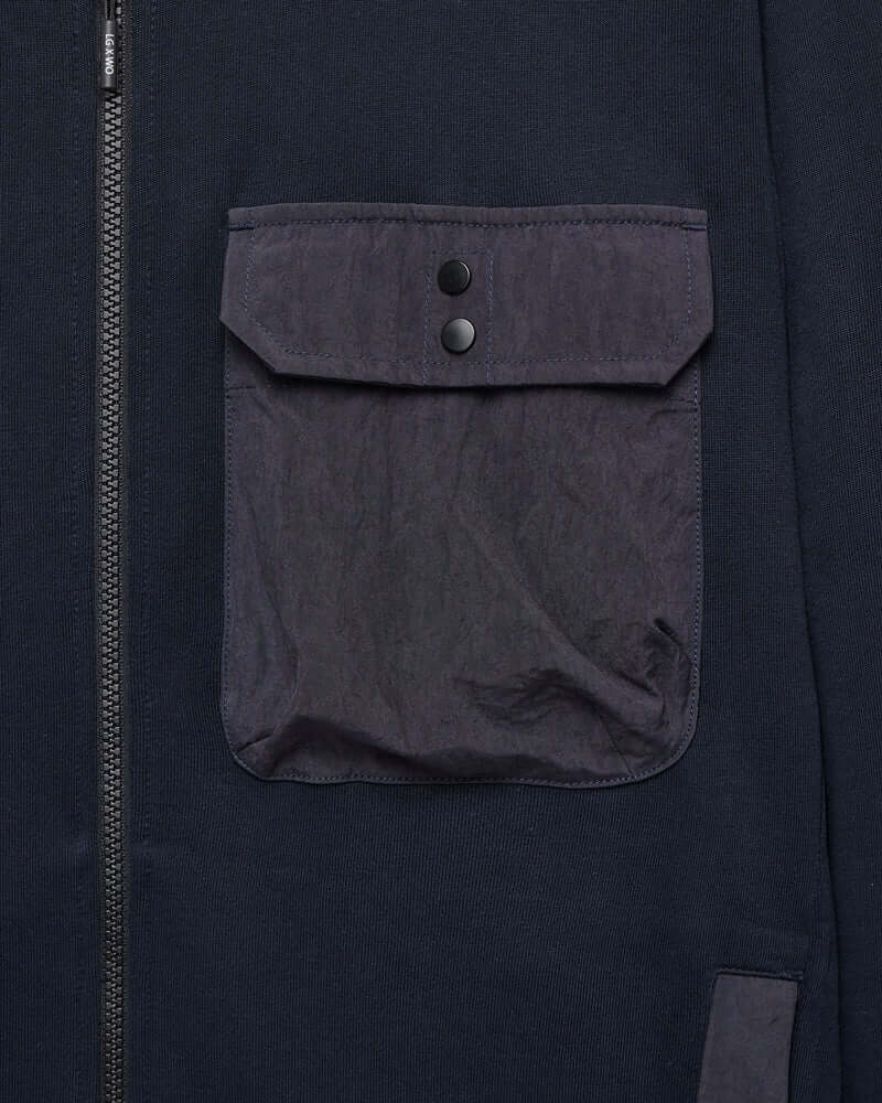 Weekend Offender SANTO Full Zip Sweatshirt Navy