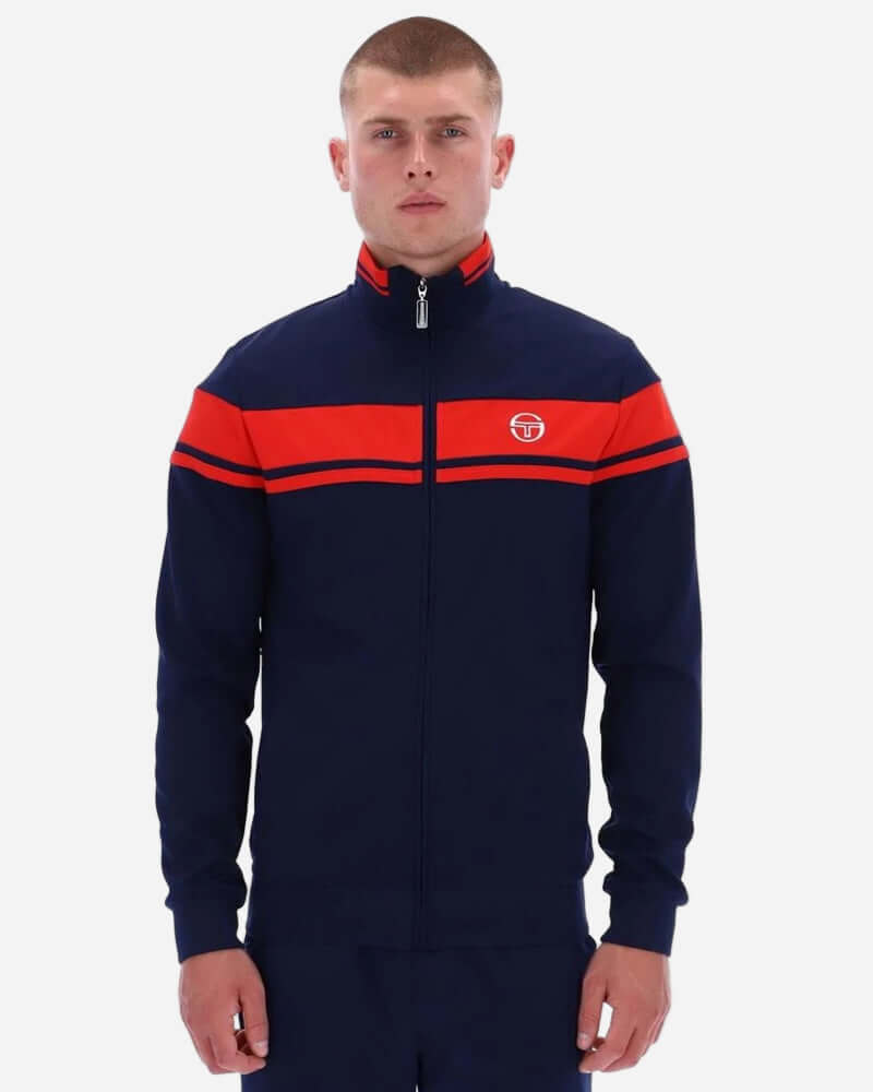 Sergio Tacchini DAMARINDO Track Top Maritime Blue/Adrenaline Rush