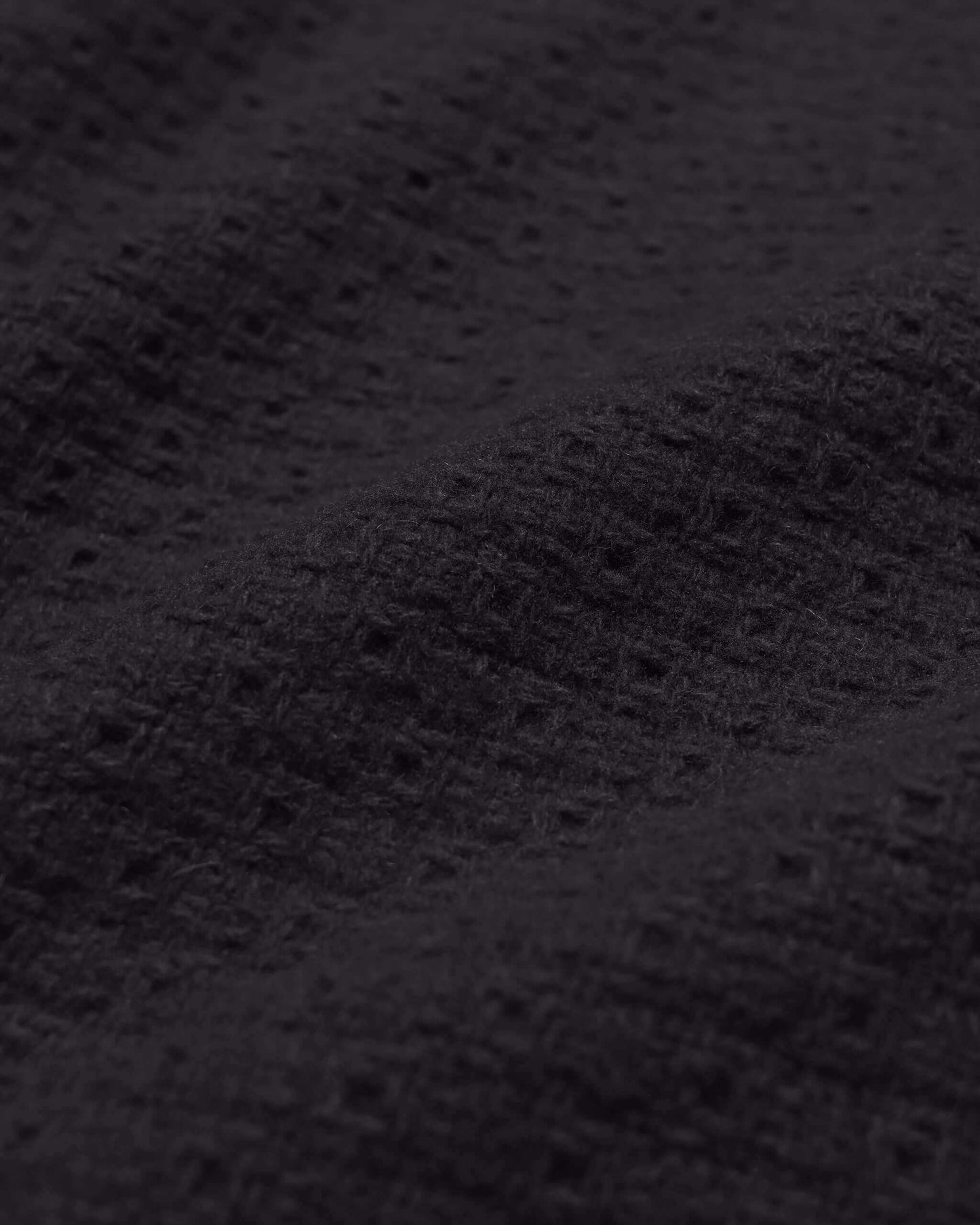 Far Afield STATION JACKET Textured Jacquard Meteorite Black Far Afield