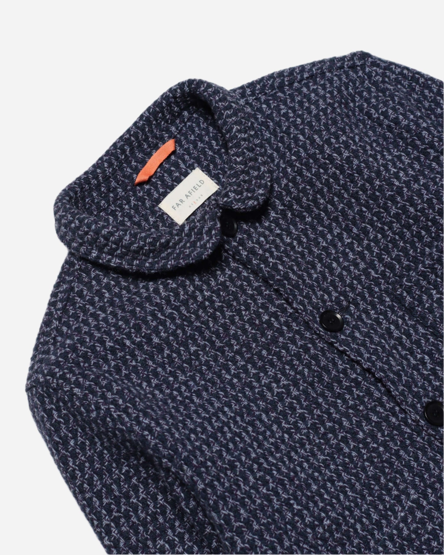 Far Afield STATION JACKET Textured Jacquard Meteorite Black/Multi Far Afield