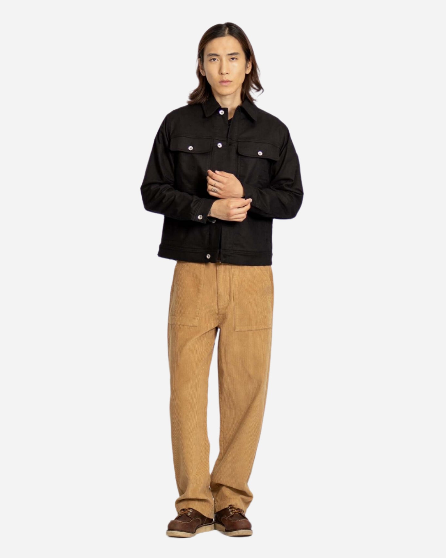 Far Afield WATTS Moleskin Jacket Meteorite Black Far Afield