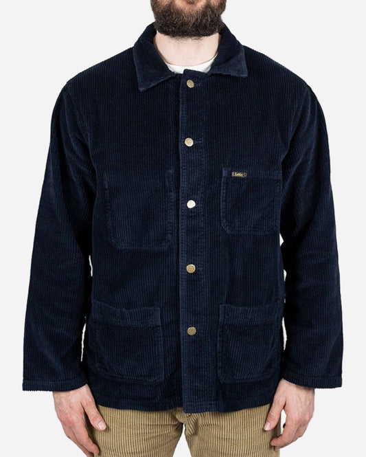 Lois French Worker Jacket Babycord Navy