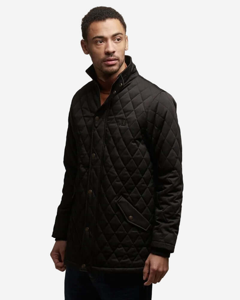 Gabicci BELTRAM Quilted Jacket Black