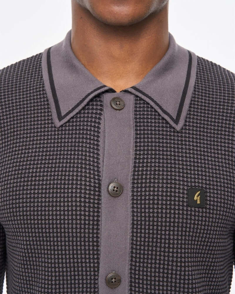 Gabicci Vintage NOEL Polo Charcoal