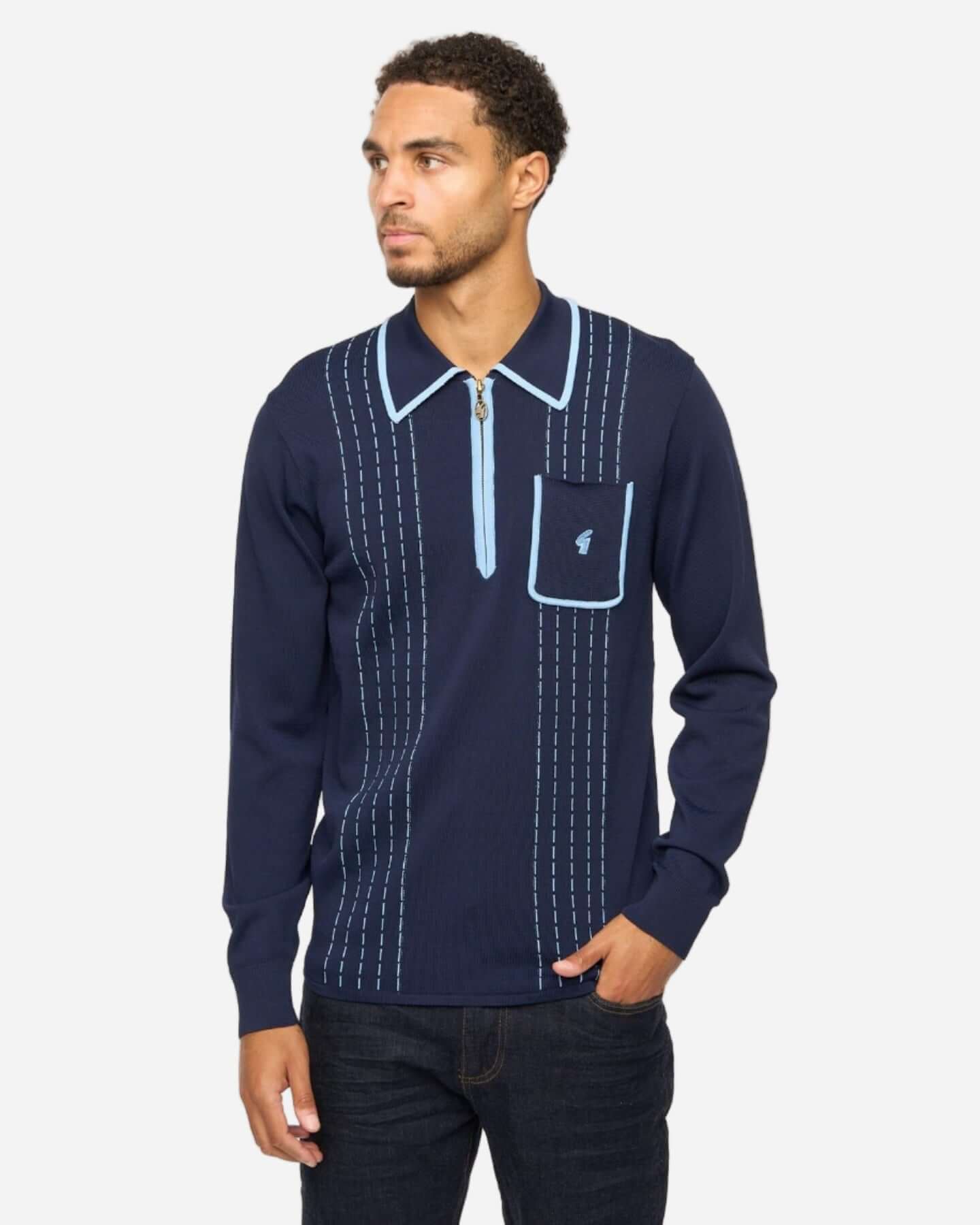 Gabicci Vintage DARRON Polo Navy | Archive Collection