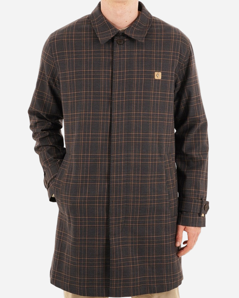 Gabicci Vintage HOUGHTON Mac Charcoal Check