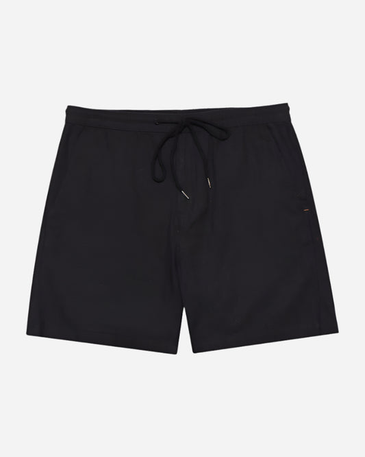 Far Afield HOUSE SHORTS Herringbone Twill Meteorite Black Far Afield