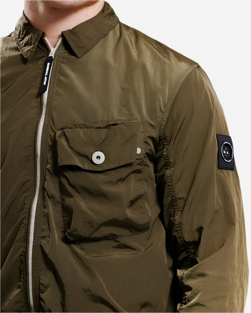 Marshall Artist KRINKLE Nylon Overshirt Khaki Marshall Artist
