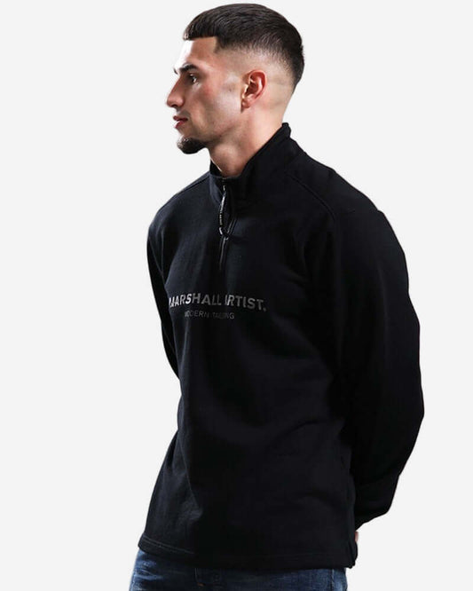 Marshall Artist MICROSPHERE 1/4 Zip Sweat Black