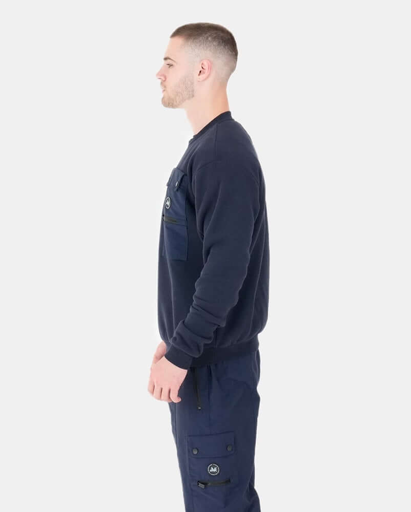 Peaceful Hooligan DAWSON Sweatshirt Navy