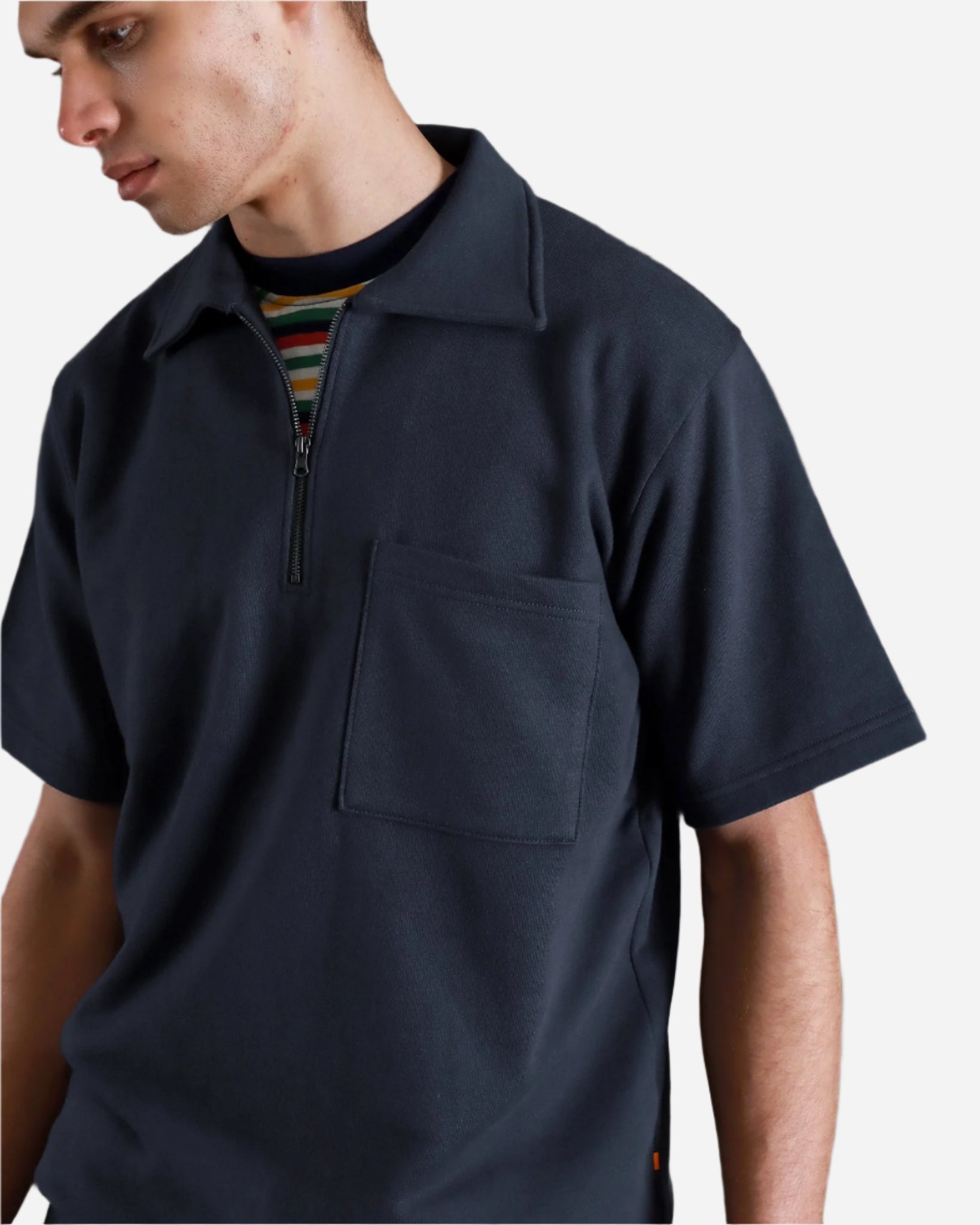 Far Afield POPOV Zip Top Navy Pigment Dye Far Afield