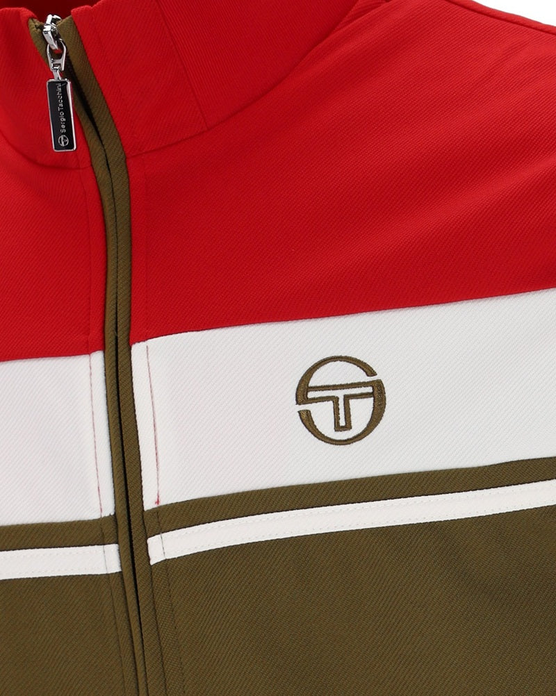 Sergio Tacchino DAMARINDO Track Top Adrenaline Rush/Gardenia/Dark Olive
