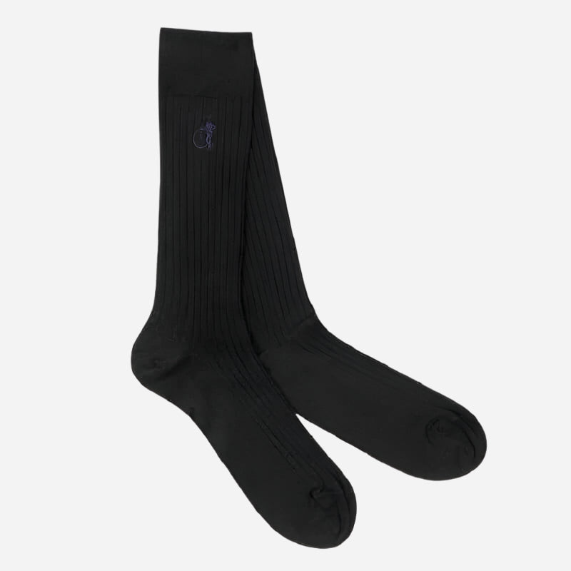 London Sock Co SOCKS & BOXERS DUO Ebony Black London Sock Co