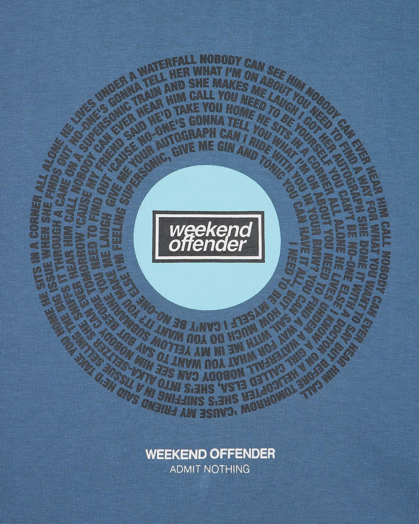 Weekend Offender T Shirt SUPERSONIC Baltic Blue