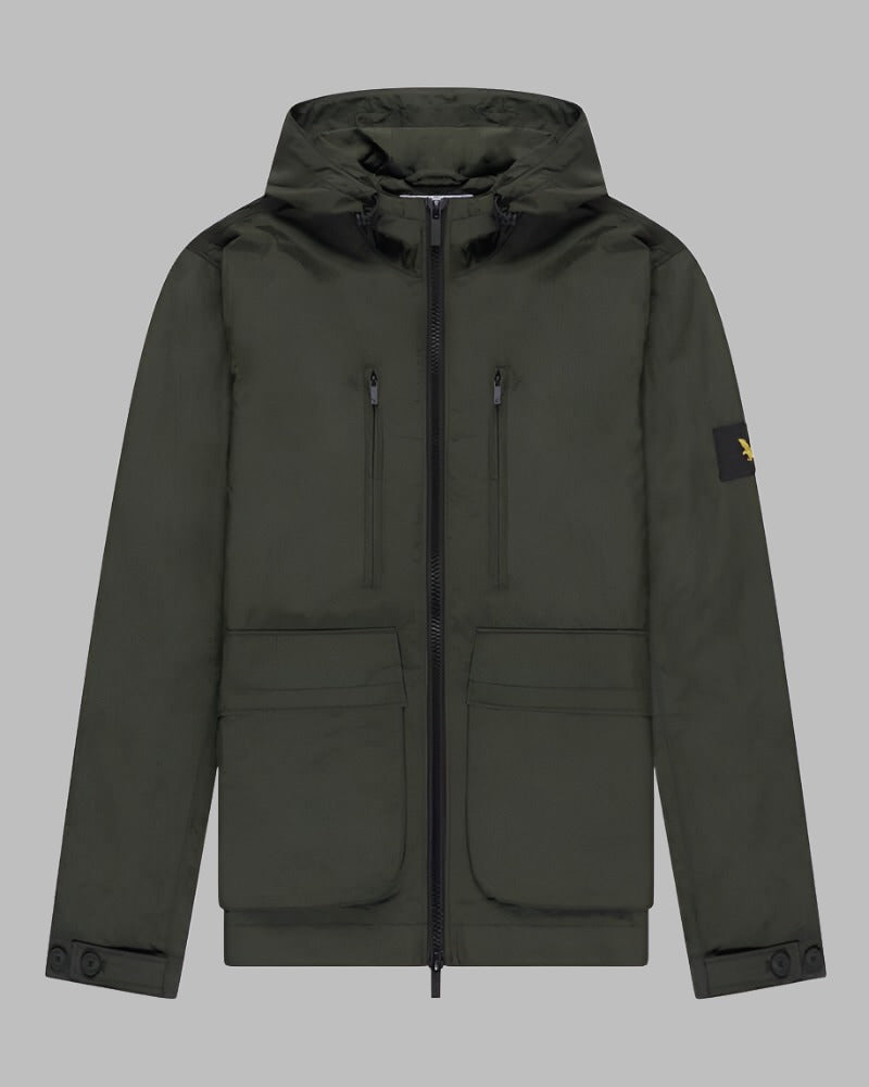Lyle and Scott Casuals HOODED JACKET Trek Green