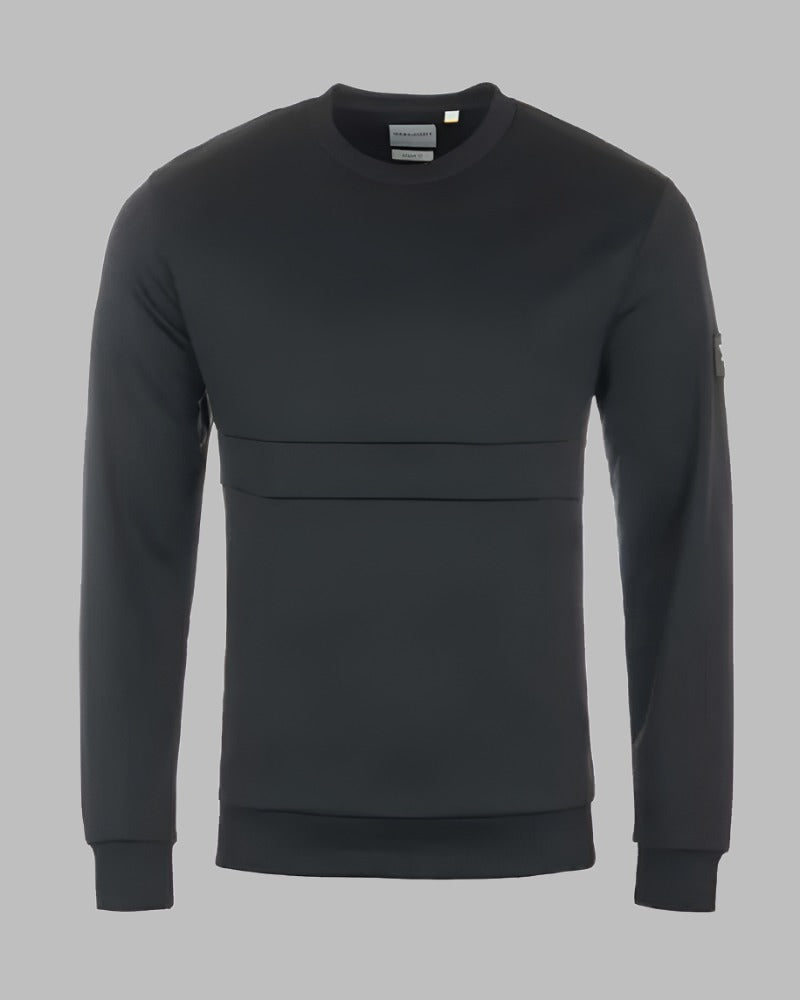 Lyle and Scott CASUALS Zip Pocket Sweatshirt Black-HALF PRICE!