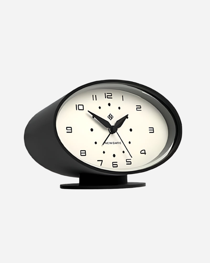 Newgate RONNIE Retro Alarm Desk Clock Black Newgate
