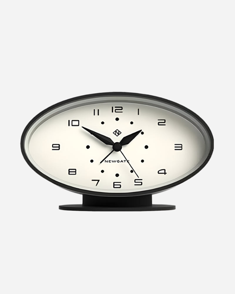 Newgate RONNIE Retro Alarm Desk Clock Black Newgate