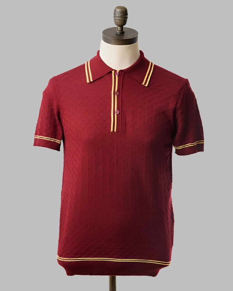 Art Gallery Clothing McGRIFF Polo Wine