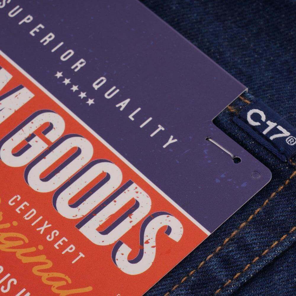 C17 Jeans Regular Tapered Indigo Rinsed