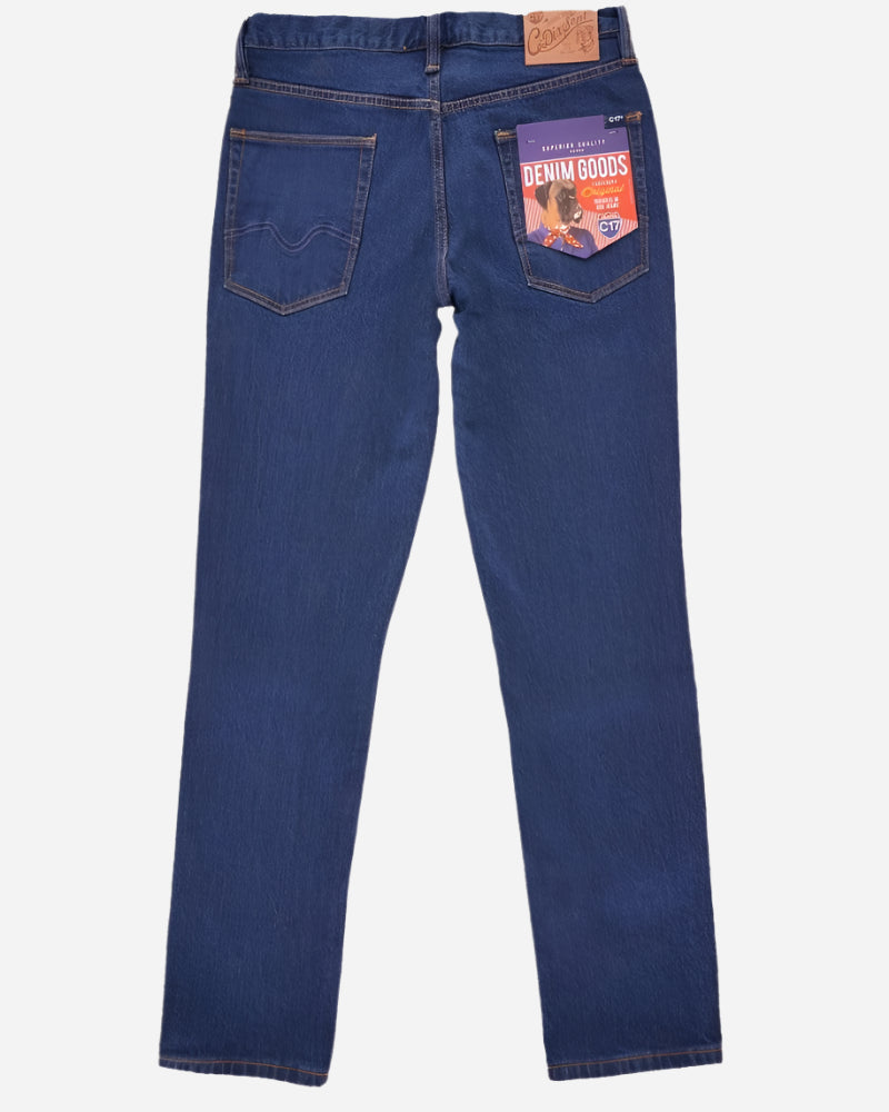 C17 Jeans Slim Straight Comfort Fit Indigo Rinsed