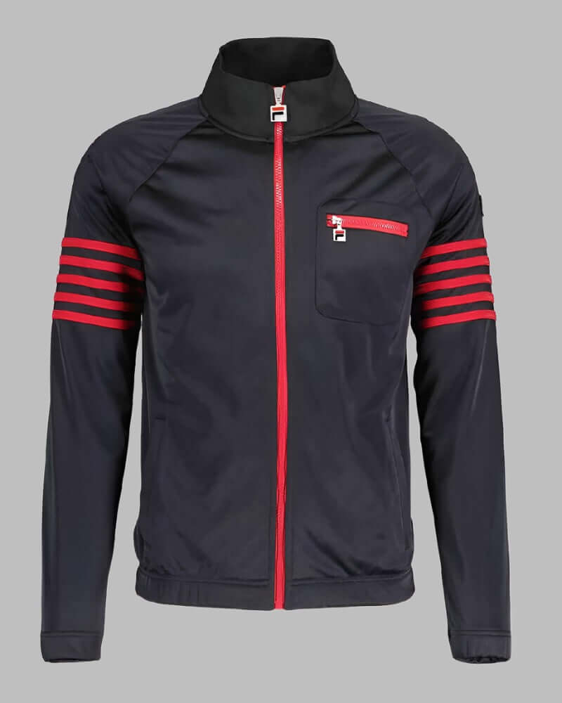 Red fila track top clearance