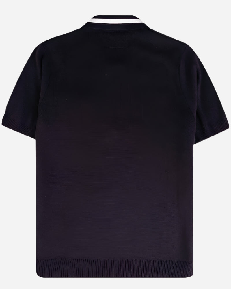 Gabicci Vintage ROBYN Zip Polo Navy Gabicci Vintage