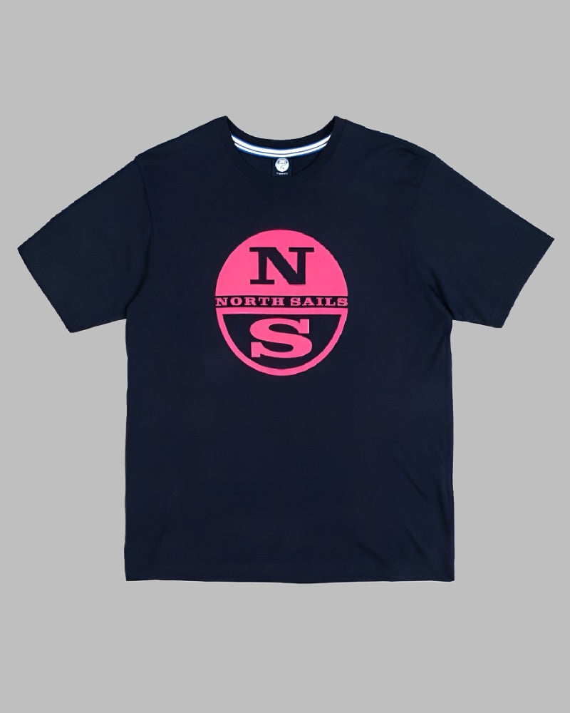 North Sails Graphic T Shirt Navy/Pink