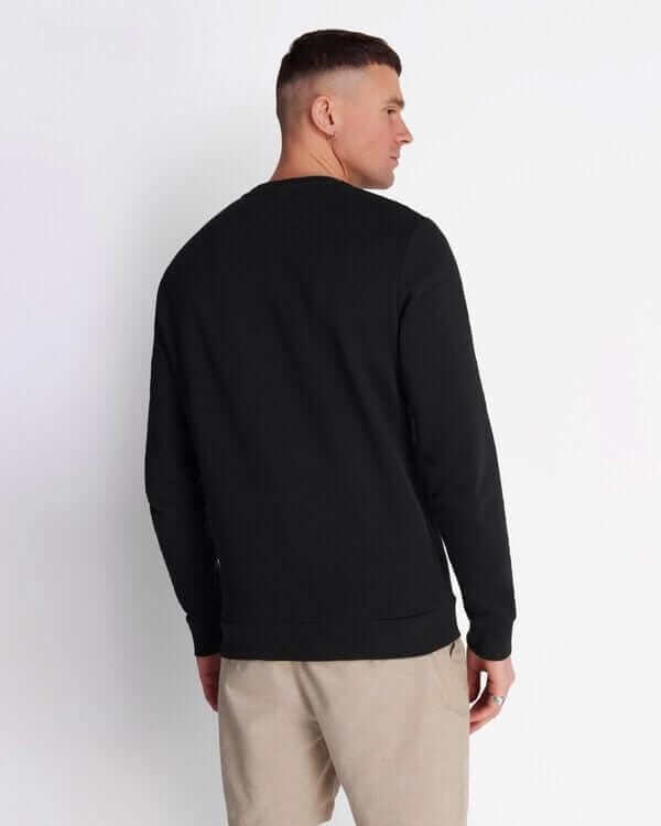 Lyle and Scott Logo Sweatshirt Black - indi menswear