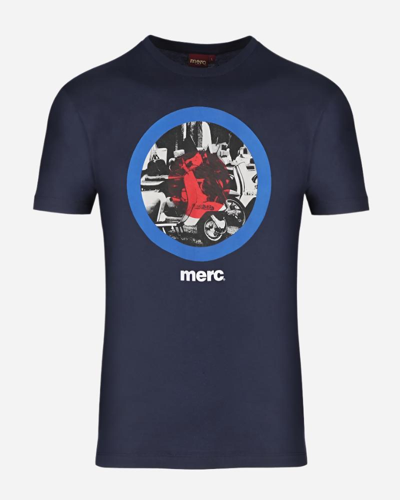 Merc GRANVILLE T Shirt Navy Merc Clothing