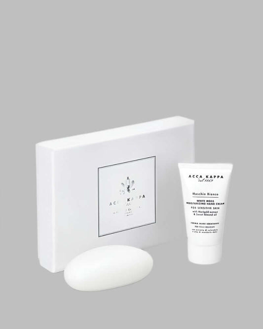ACCA KAPPA White Moss Gift Set of Hand Cream 75ml and Soap 150g