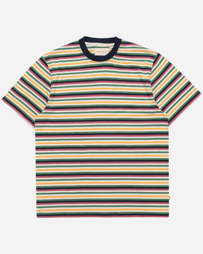 Far Afield Crew Neck T Shirt Blackpool Stripe Far Afield
