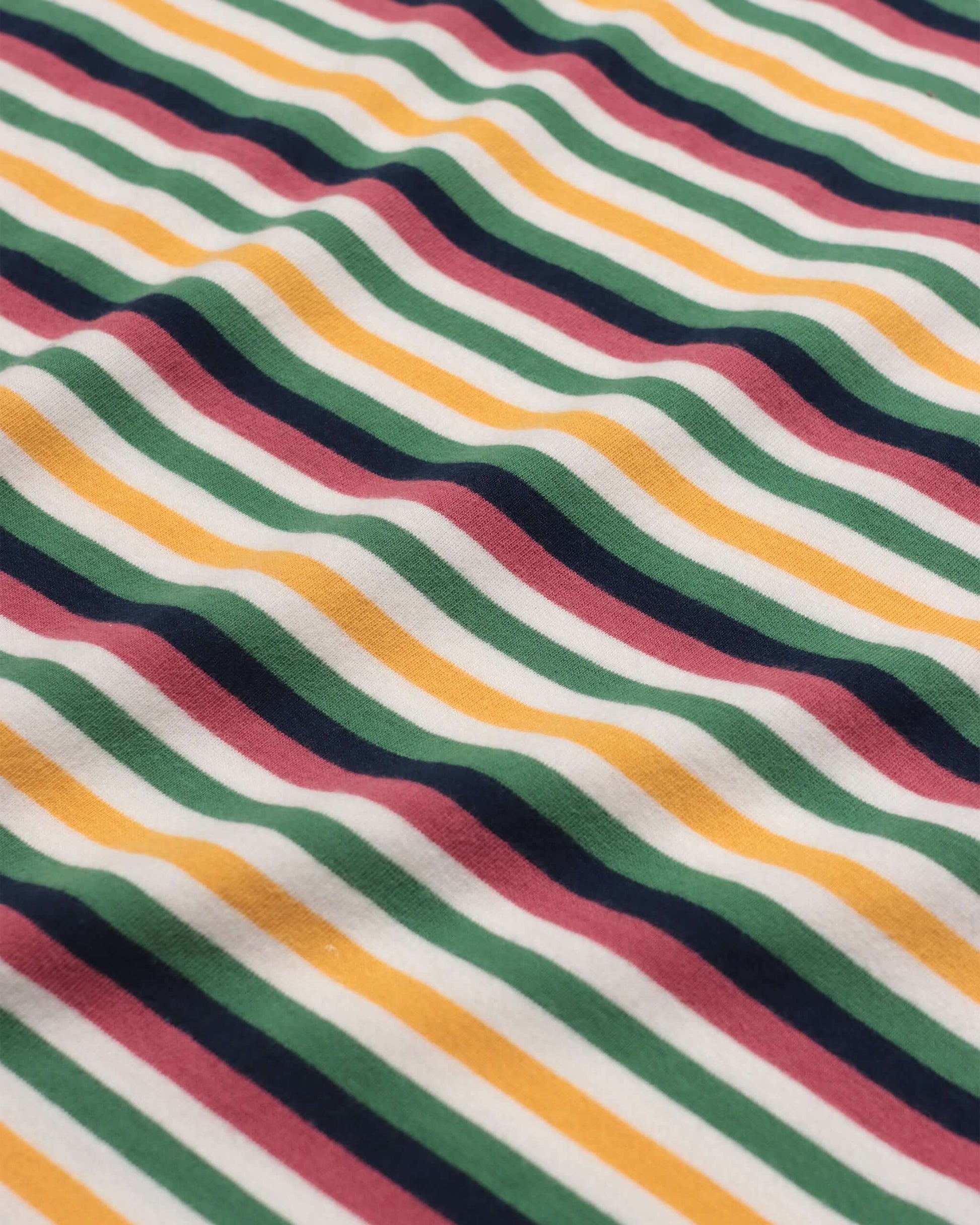 Far Afield Crew Neck T Shirt Blackpool Stripe Far Afield
