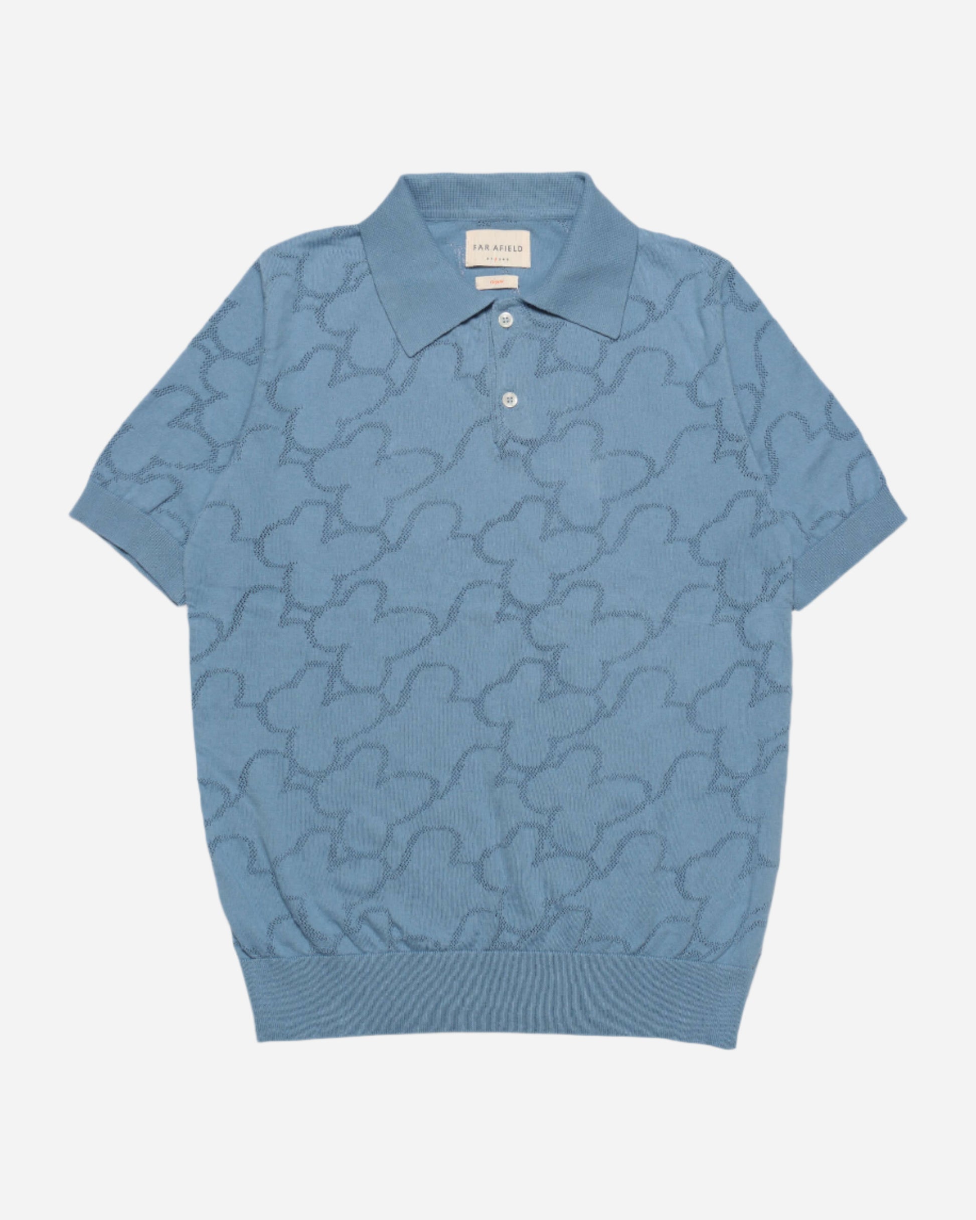 Far Afield BELSER Polo Allure Blue Floral Lace Far Afield