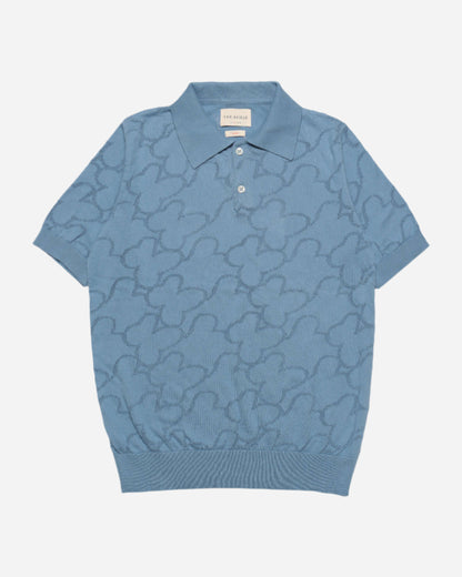 Far Afield BELSER Polo Allure Blue Floral Lace Far Afield