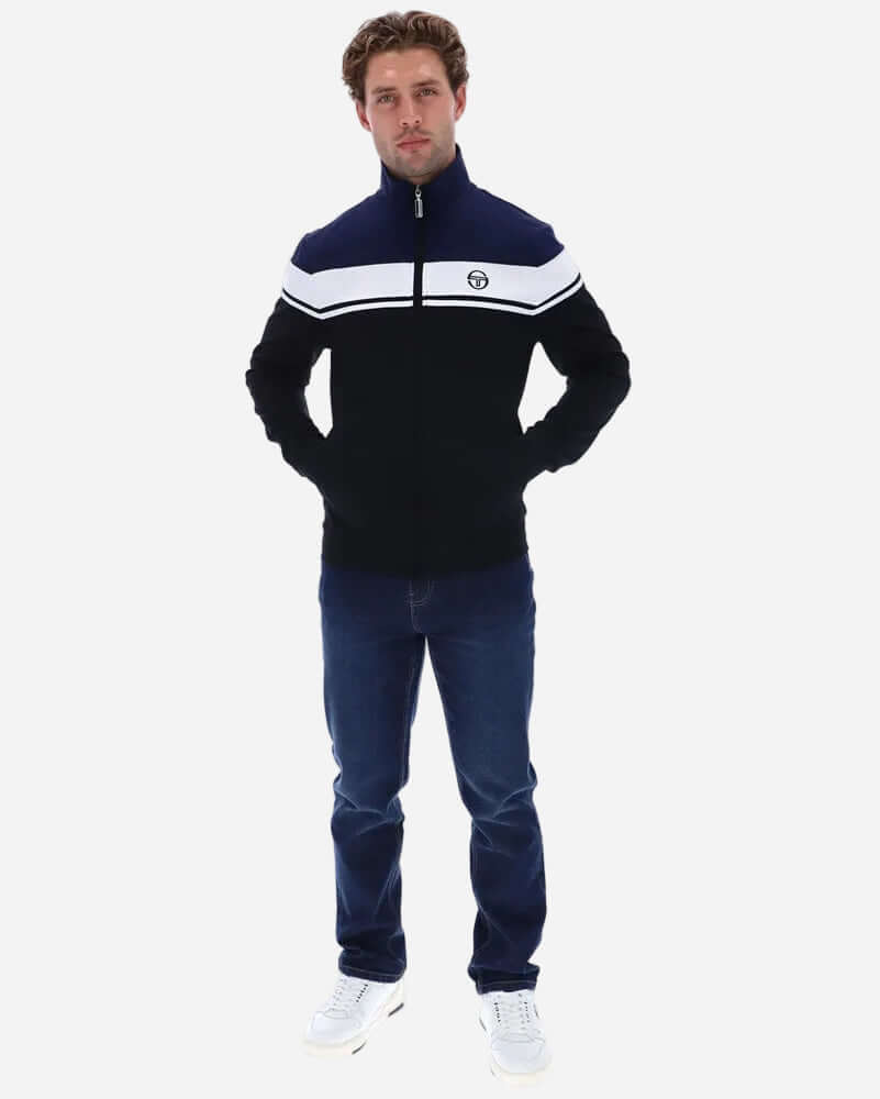 Sergio Tacchini DAMARINDO Track Top Maritime Blue/White/Black