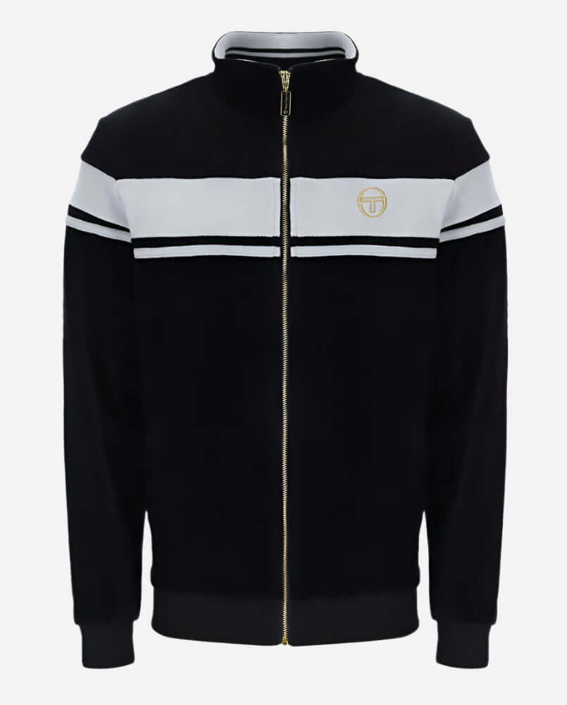 Sergio Tacchini DAMARINDO Velour Track Top Black
