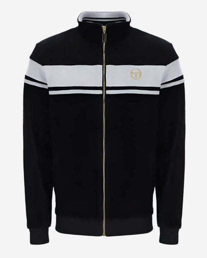 Sergio Tacchini DAMARINDO Velour Track Top Black