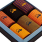 London Sock Co. DASH OF CLASS Mango 6-Pair Gift Box