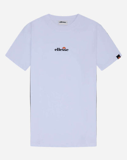 Ellesse OLLIO 2 T Shirt in White featuring crew neck and embroidered Palla logo on sleeve.