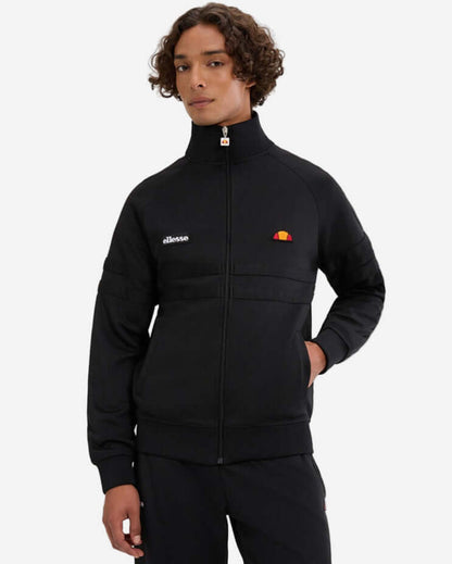 Ellesse RIMINI Track Jacket Navy Mono, stylish full-zip jacket with funnel neck and ribbed cuffs for comfort.